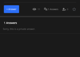 answers not displaying