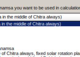 JHora settings for calculation